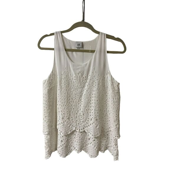 Cabi Frolic top eyelet tank style #5723 Small - Picture 1 of 3